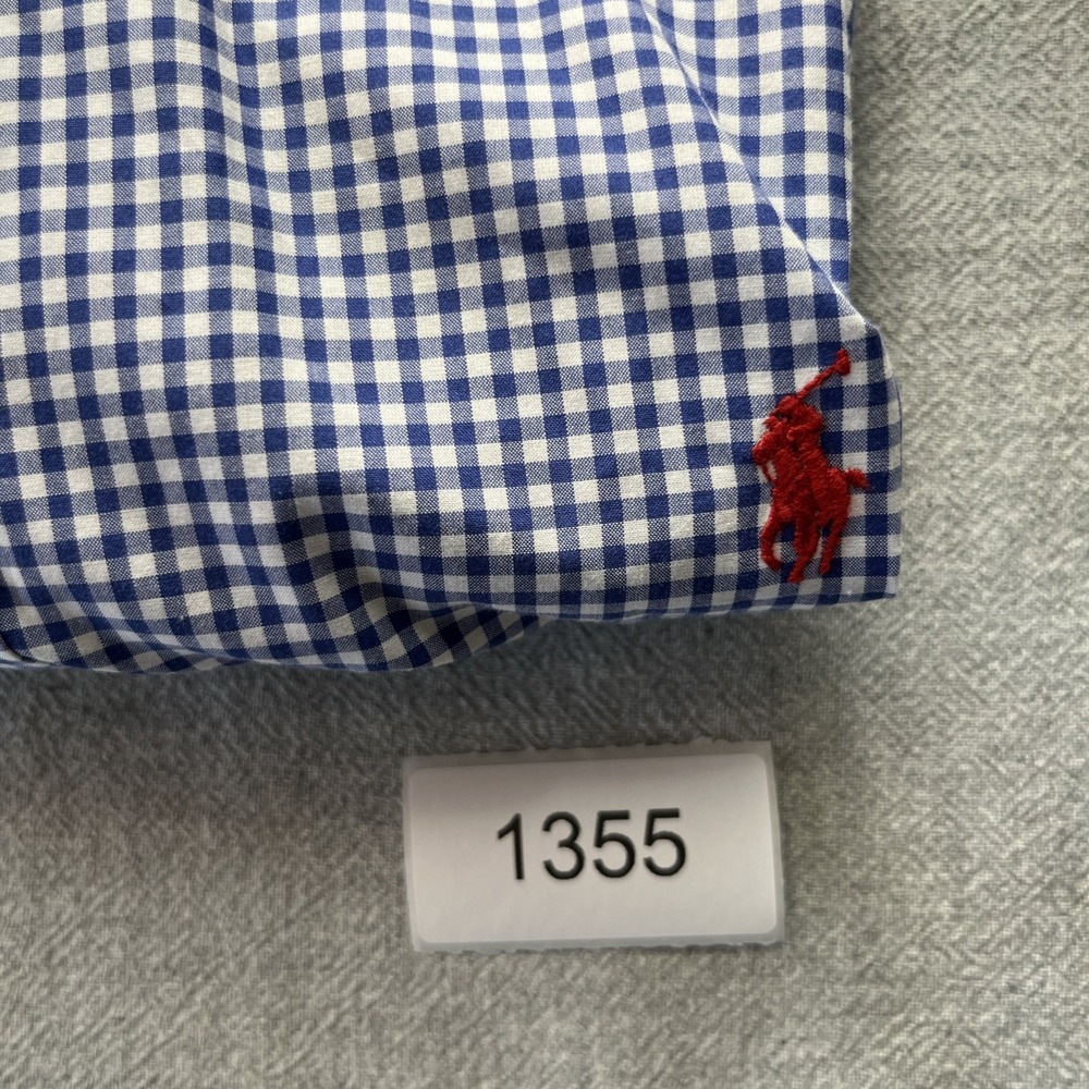 Polo Ralph Lauren Shirt‎ Men's XL Classic Fit Blue Check Plaid Button Down - Picture 10 of 10